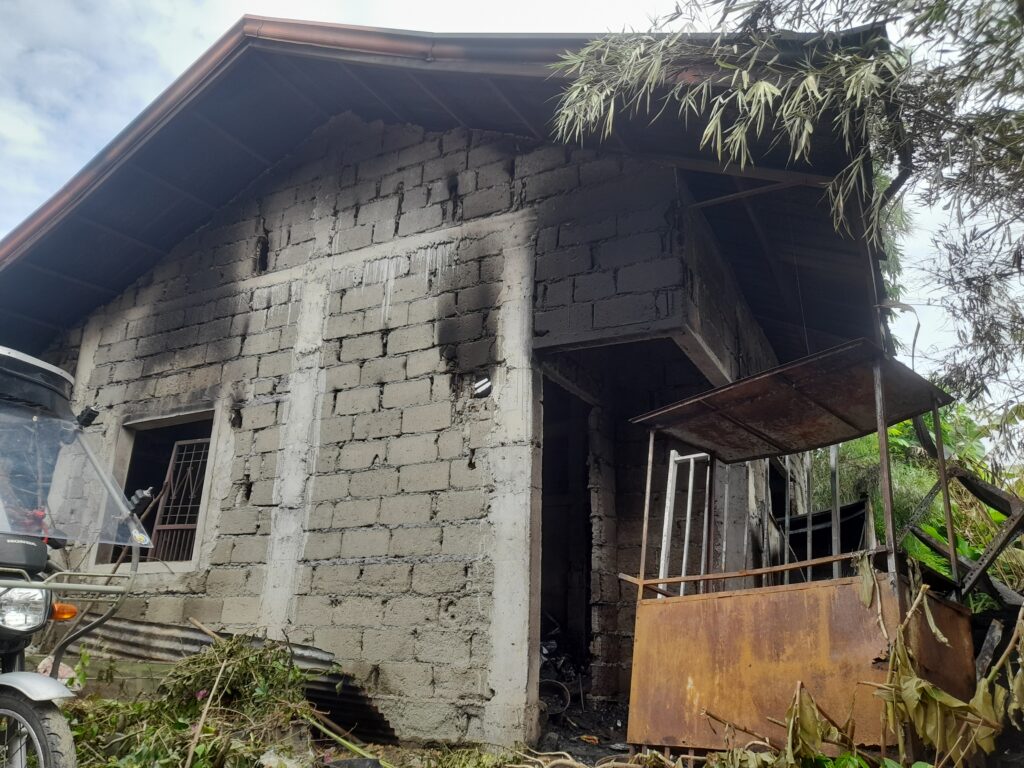 Matanda, Nagtamo Ng Paso Nang Masunog Ang Bahay Sa Brgy. San Antonio 